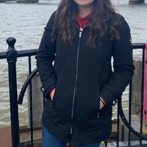 Calvin Klein Black Raincoat Size Medium